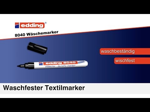 Artikelvideo 1 für edding 8040 Textilmarker schwarz 1,0 mm, 1 St., Artikelnummer 863548