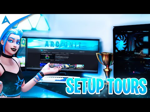 Arc Unit $100,000 Gaming Setup Tours! (ft. Vapour, Poppers And More!) | #fortniteteam #gamingsetup