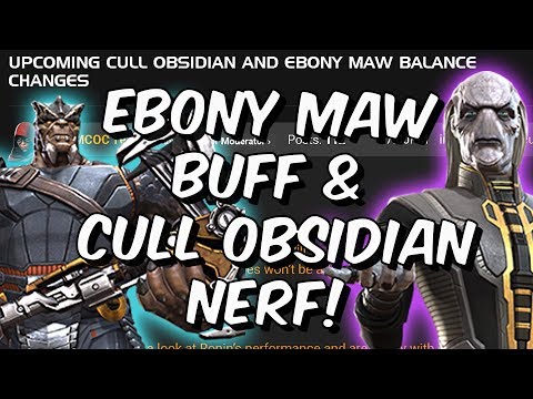 Ebony Maw Buff & Cull Obsidian Nerf Announced! - Marvel Contest of Champions