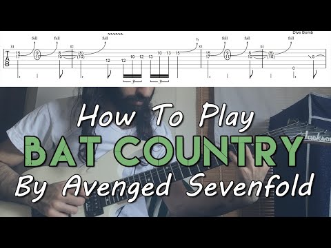How To "Bat Country" By Avenged Sevenfold (Full Song Tutorial With TAB!)
