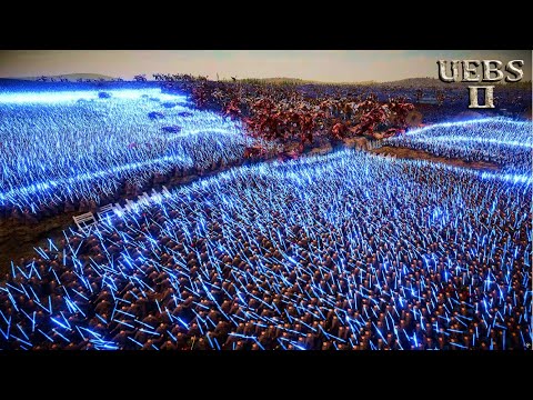 JEDI KNIGHTS, NINJAS & T-45s vs GHORGONS & DAEMONETTES  | Ultimate Epic Battle Simulator 2 | UEBS 2