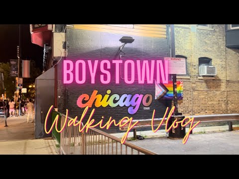 [4k] 🇺🇸Chicago Walking Vlog - Boystown Chicago - Pride Weekend in Chicago 2023 🏳️‍🌈Chicago Nightlife