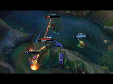 EDG JieJie gets out with 1 hp