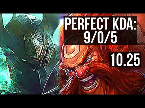 MORDEKAISER vs GRAGAS (TOP) | 9/0/5, Legendary | KR Grandmaster | v10.25