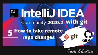 How to take remote changes to local using Intellij Idea | git pull