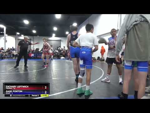 187 Lbs Placement Matches (8 Team) - Zachary Leftwich, Virginia Vs Gage Ponton, Idaho Fcca