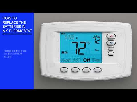 White-Rodgers Blue Series - 1F95EZ-0671 - 6-inch - How Do I Replace the Battery in My Thermostat