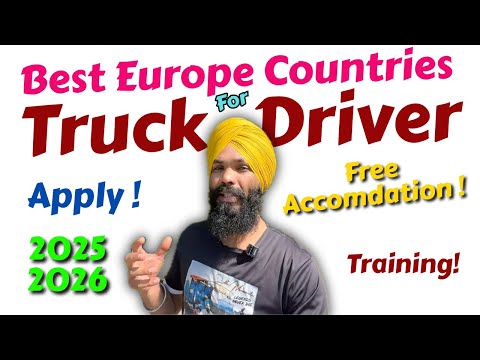 Best Europe Countries for Truck Drivers 🚛2025-26 #europedriver #mrsinghvlog 