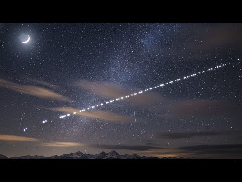 Satélites Starlink passam pelo céu do Rio Grande do Sul na noite de hoje (17/12/25)
