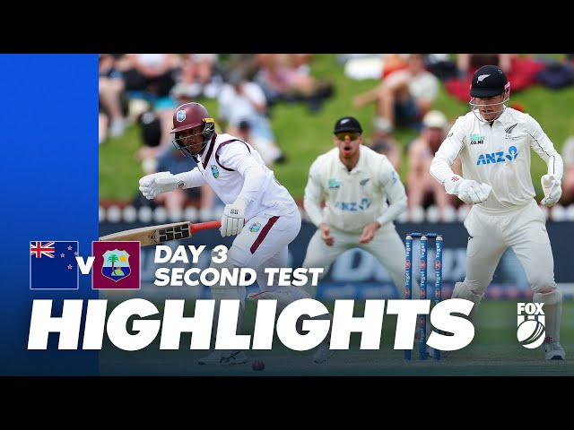 Could the Windies launch another comeback? | I New Zealand v West Indies 2nd Test Day 2 Highlights