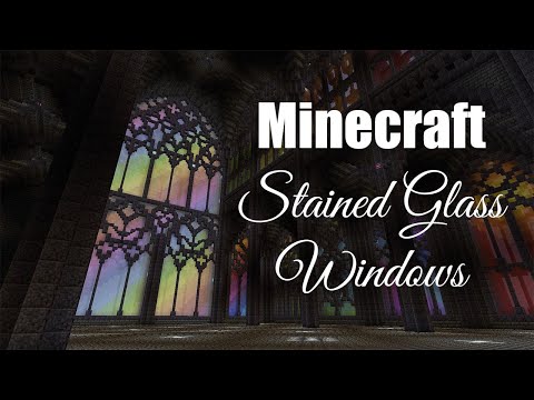 EPIC Minecraft Tutorial: Insane Gothic Stained Glass!