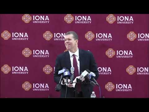 INTRODUCTORY PRESS CONFERENCE: Iona Director of Athletics Matt Glovaski and MBB HC Tobin Anderson