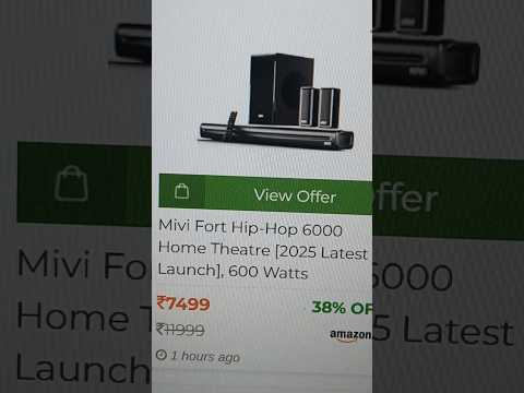 Thumbnail for Mivi Fort hip hop 6000 home theatre 2025 latest launch 600 watts