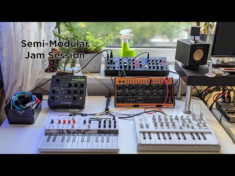 DAWless Synthesizer Jam -  2021-08-16 - Semimodular #semimodular #synthesizer #behringer #arturia