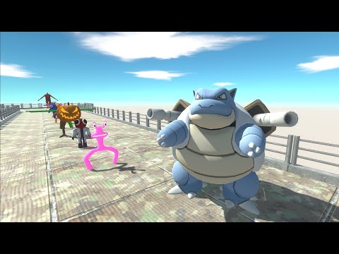 BLASTOISE DEATH FALL - Animal Revolt Battle Simulator