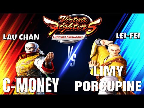 VF5US- C-MONEY VS LIMY PORCUPINE! (Virtua Fighter 5: Ultimate Showdown)- Lau Chan VS Lei Fei Matches