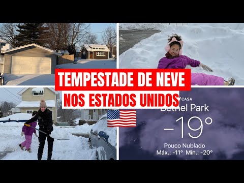 VLOG: Documenting the snowstorm in the USA from beginning to end 🇺🇸