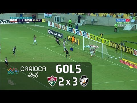 Gols - Fluminense 2 x 3 Vasco - Semifinal Carioca 2018 - Sportv HD⁶⁰