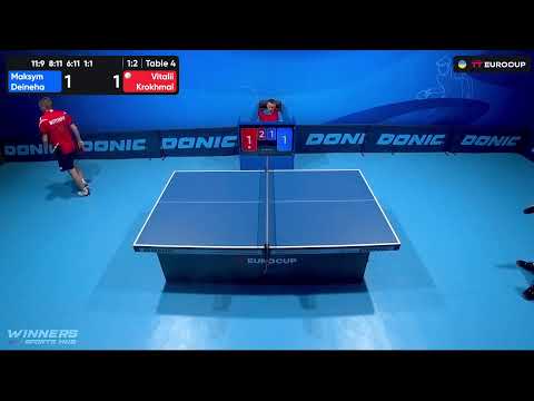 13:40 Maksym Deineha - Vitalii Krokhmal 20.07.2023 TT Euro.Cup Ukraine  Professional.  Table 4