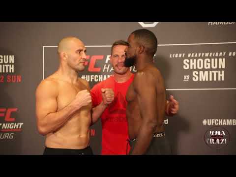 UFC Fight Night Hamburg Glover Teixeira vs. Corey Anderson weigh in face off