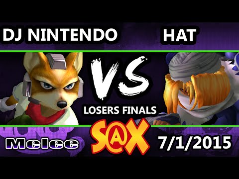 S@X 104 - DJ Nintendo (Pikachu) Vs. Hat (Sheik) SSBM Losers Finals - Smash Melee