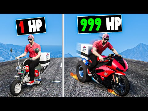 Upgrading to the FASTEST Pizza Hut Delivery Bike ever in GTA 5