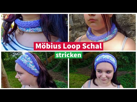 Möbius stricken Loop / Möbius Loop Schal stricken / Maschenschäfchen