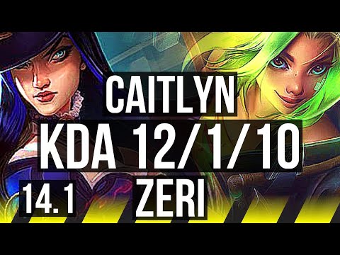 CAITLYN & Janna vs ZERI & Soraka (ADC) | 12/1/10, Legendary | KR Diamond | 14.1