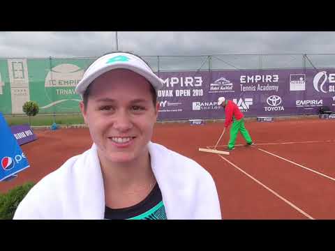 EMPIRE Slovak Open 2019: 1R, Jana CEPELOVA (SVK) - Tereza MRDEZA (CRO) 5-7 6-4 7-6(3)