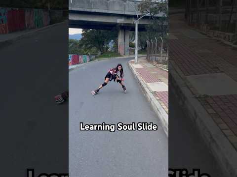 Learning Soul Slide - Inline Skating #inlinedownhill #inlineskating #rollerblading