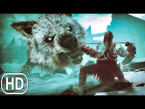 Atreus Injects Fenrir Soul In Giant Wolf Scene - God Of War Ragnarok