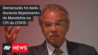 Ministro Paulo Guedes critica politicagem sobre mortes por Covid-19
