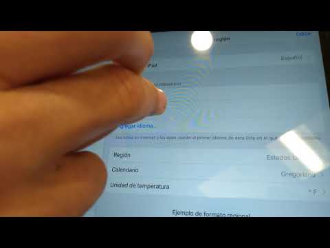 How to change the iPad from Spanish to English