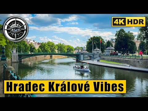 Exploring Hradec Králové: A Beautiful City East of Prague | Walking Tour 🇨🇿 4K HDR