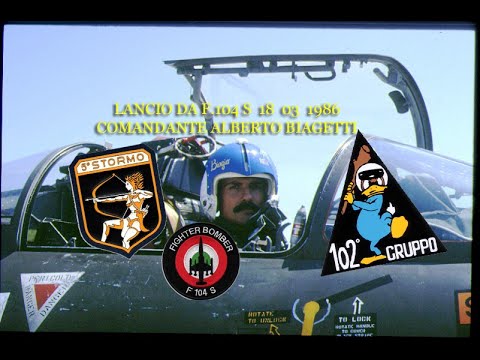 18  03  1986 LANCIO DA F-104 S COMANDANTE ALBERTO BIAGETTI