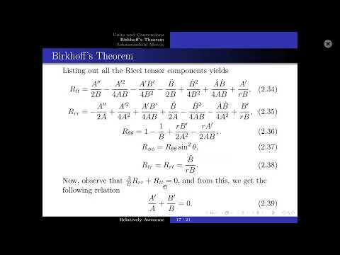 Black Hole Theory Lecture 1: Birkhoff's Theorem and the Schwarzschild Metric