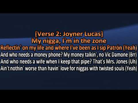Joyner Lucas ft.  Conway the Machine - Sticks & Stones - Lyrics