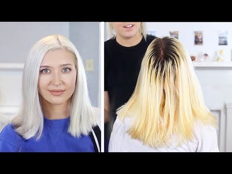 ICY WHITE PLATINUM BLONDE | DIY Hair Tutorial