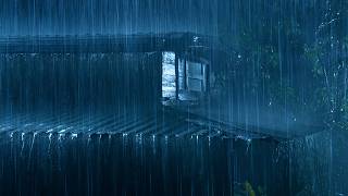 (No Ads) Heavy Rain & Thunder on Metal Roof 🌧️ Fall Into Deep Sleep in 3 Minutes