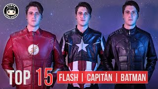 Top 15 | Flash | Capitán América | Batman | Chamarras de superhéroes