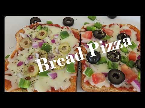 EASY BREAD PIZZA RECIPE (PIZZA TOAST) | PIZZA TOAST RECIPE