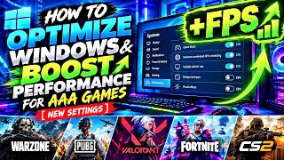 BOOST FPS in ANY GAME 🚀 BEST Windows Settings for Gaming (NEW 2026)