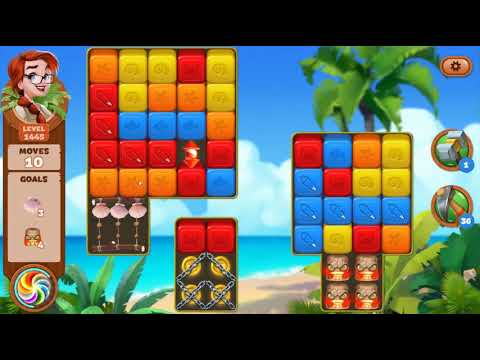 Lost Island Blast Adventure Level 1445 NO BOOSTERS - A S GAMING