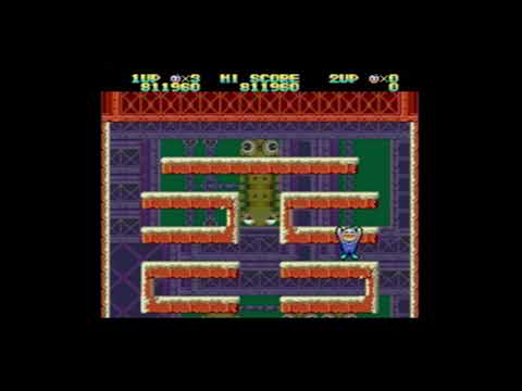 Snow Bros (Genesis) 1cc Hard difficulty