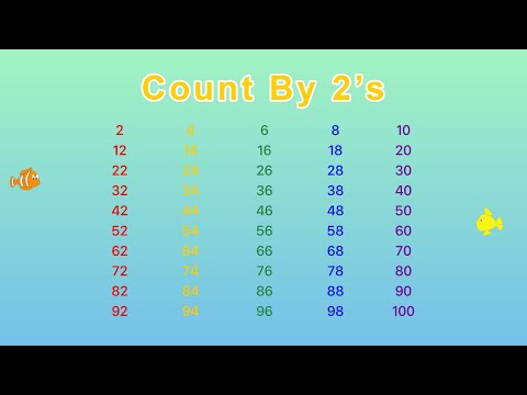 Count by 2's Song | Skip Counting By 2 up to 100 YouTube | Golden Kids Learning