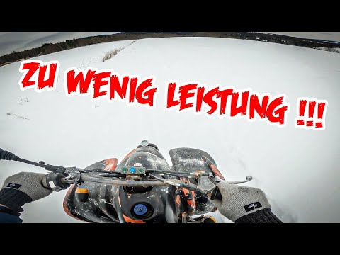 Verloren im Schnee / 50ccm Quad Schnee AKTION / Opa Titti