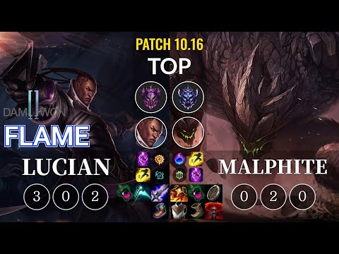 DWG Flame Lucian vs Malphite Top - KR Patch 10.16