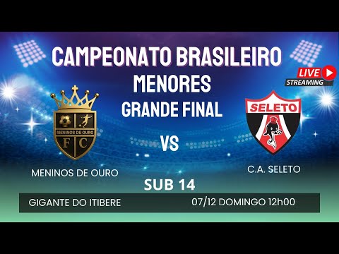 GRANDE FINAL Campeonato Brasileiro de Base - SUB 14 MENINOS DE OURO X C.A. SELETO