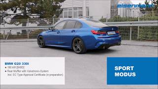 Video: Eisenmann Sportauspuff ab OPF für BMW G20 330i