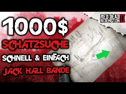 $1000 Treasure Map Jack Hall Gang Guide - Red Dead Redemption 2 German Tips & Tricks